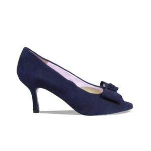 Shelby: Navy Suede Shoes Sole Bliss