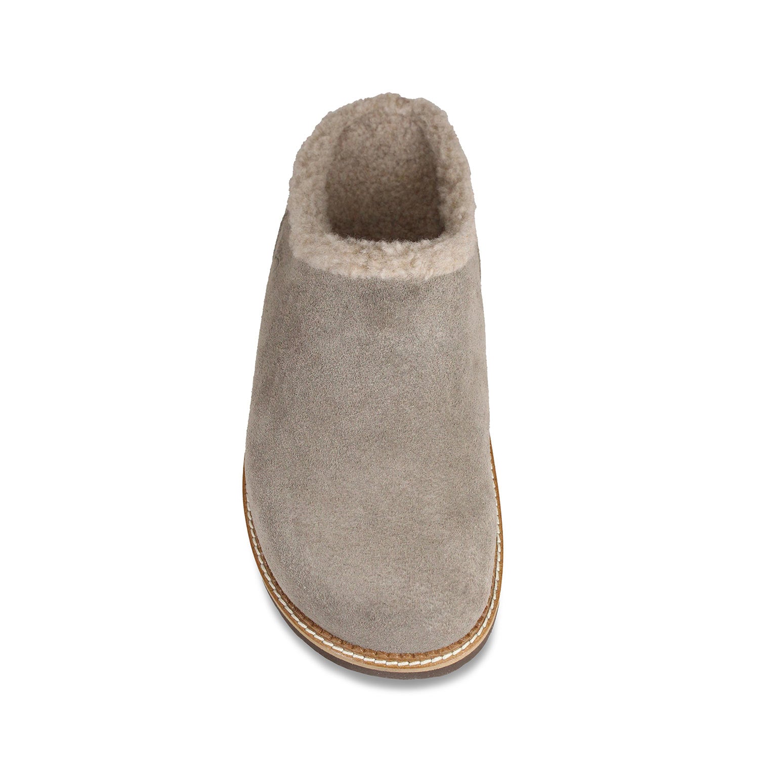 Snug: Taupe Suede & Wool Shoes Sole Bliss