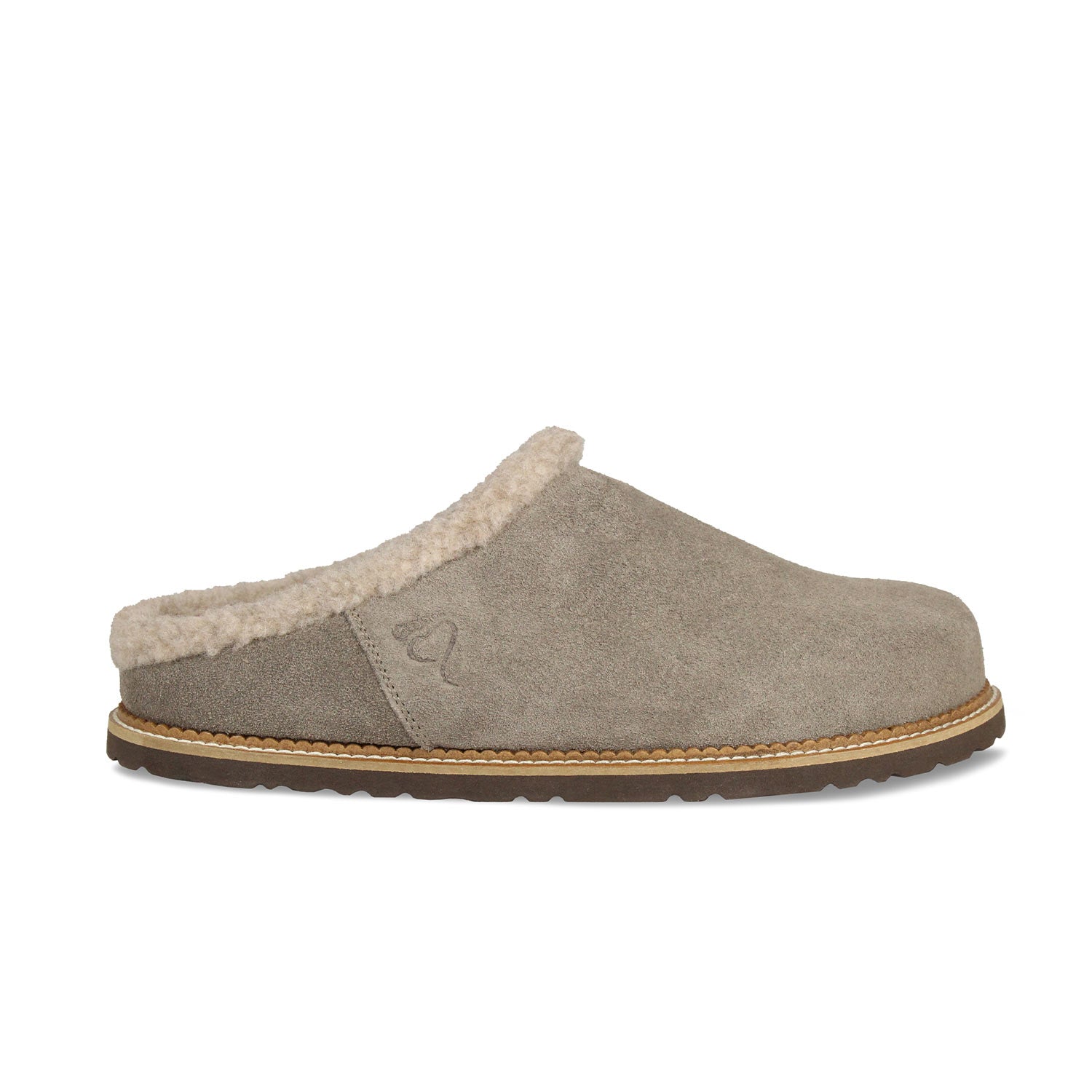 Snug: Taupe Suede & Wool Shoes Sole Bliss