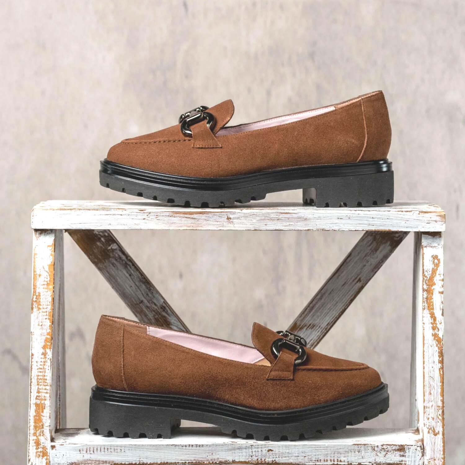 Treasure: Tobacco Suede Shoes Sole Bliss