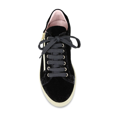 Sprint: Luxe Black Velvet Shoes Sole Bliss