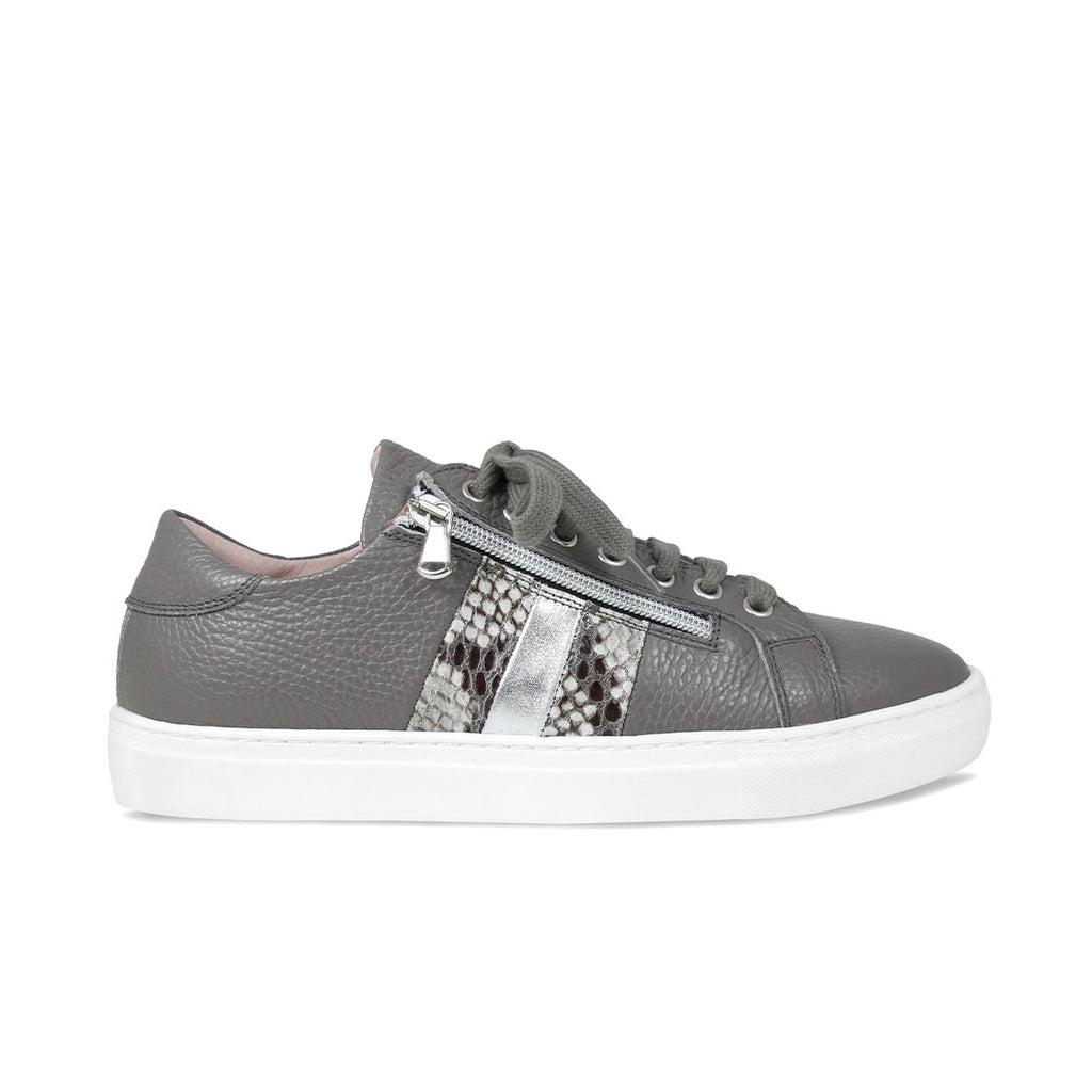 Sprint Grey & Silver Lightweight Trainers for Bunions Sole Bliss