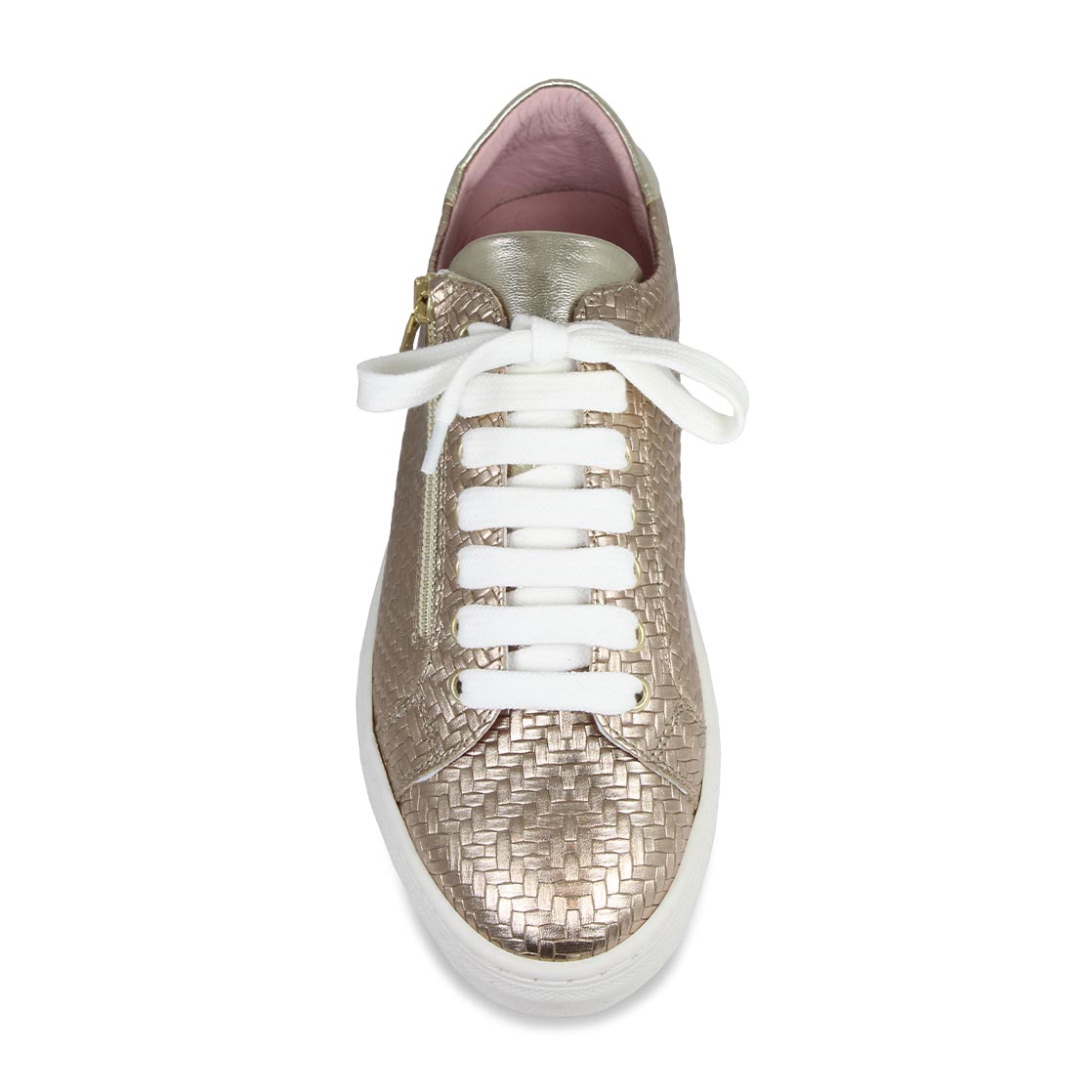 Sprint: Metallic Weave Leather Shoes Sole Bliss