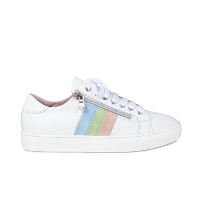 PRE ORDER - Sprint: White Leather & Multi Pastel