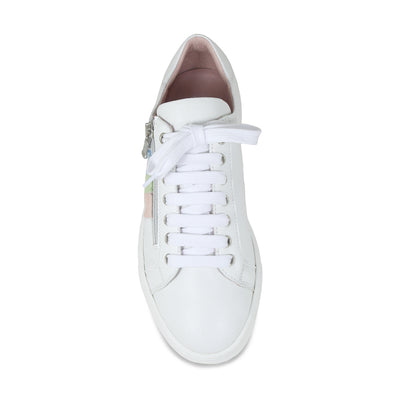 Sprint: White Leather & Multi Pastel Shoes Sole Bliss