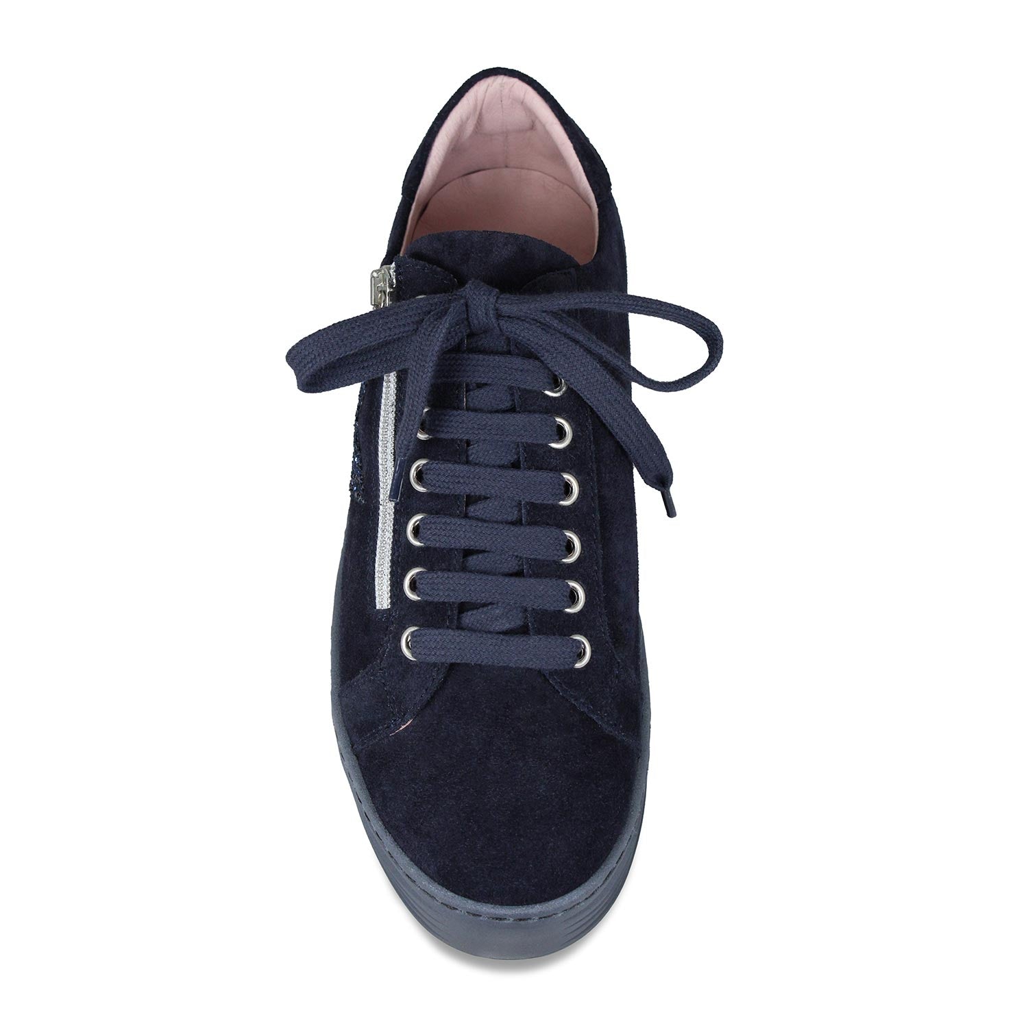 Star: Navy Suede & Glitter Shoes Sole Bliss