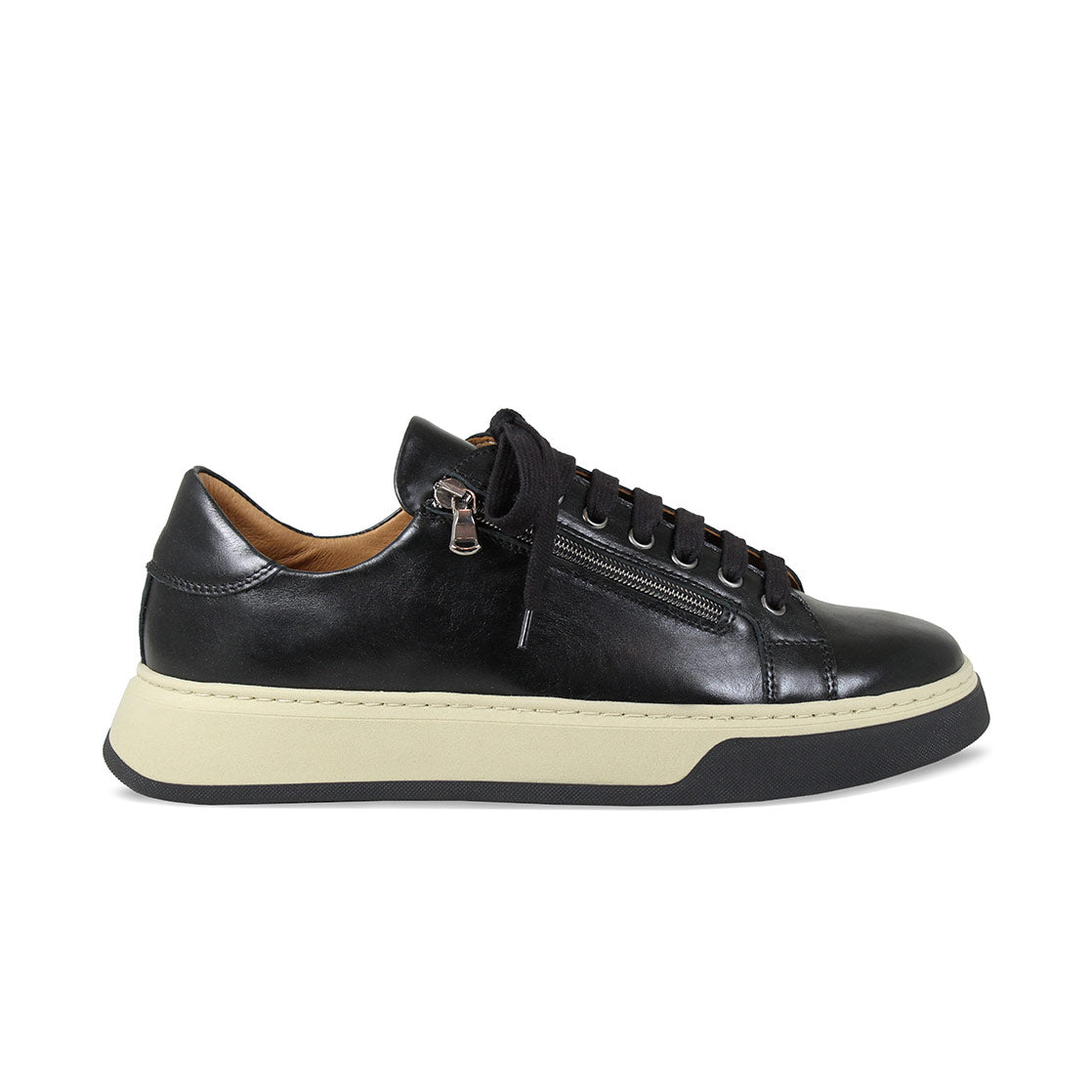 MEN'S Statement: Black Leather Shoes Sole Bliss