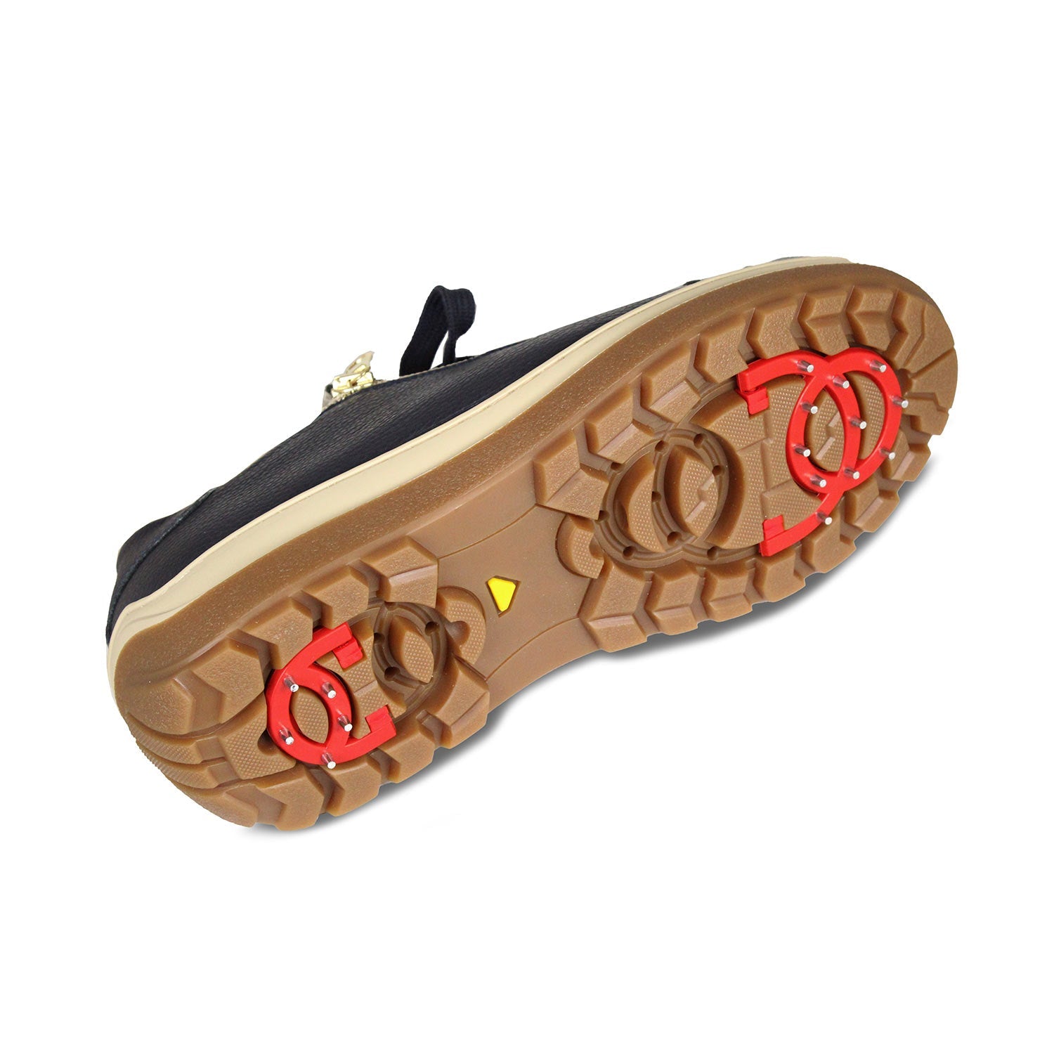 Summit: Navy Leather & Shearling Shoes Sole Bliss