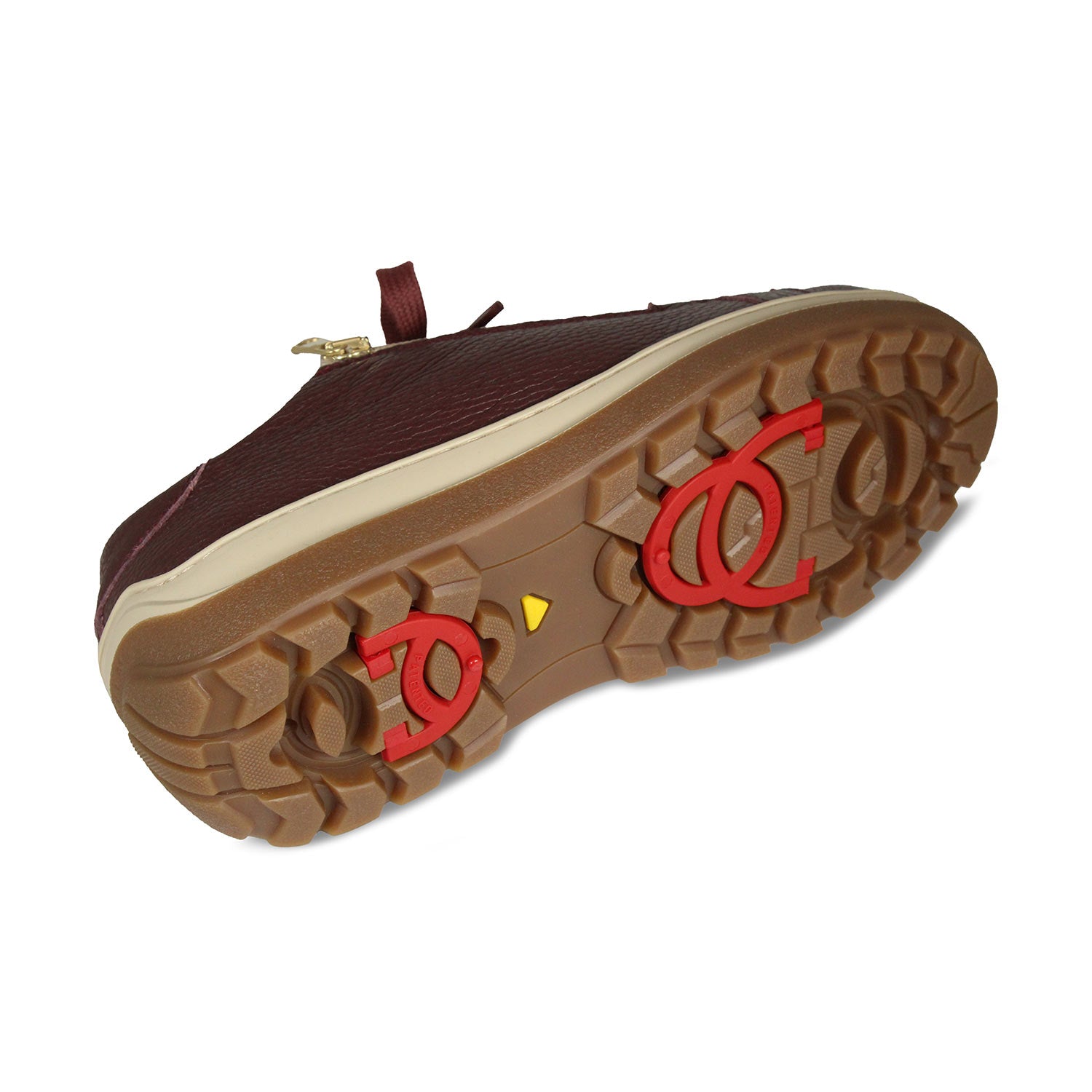 Summit: Plum Leather & Shearling Shoes Sole Bliss