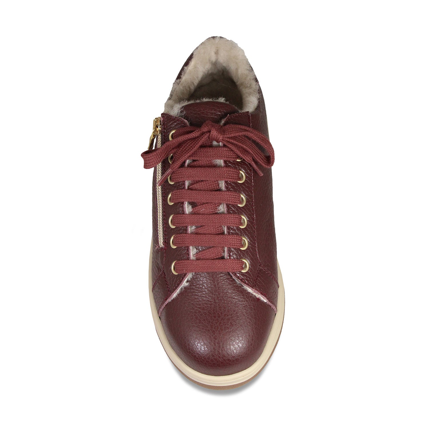 Summit: Plum Leather & Shearling Shoes Sole Bliss