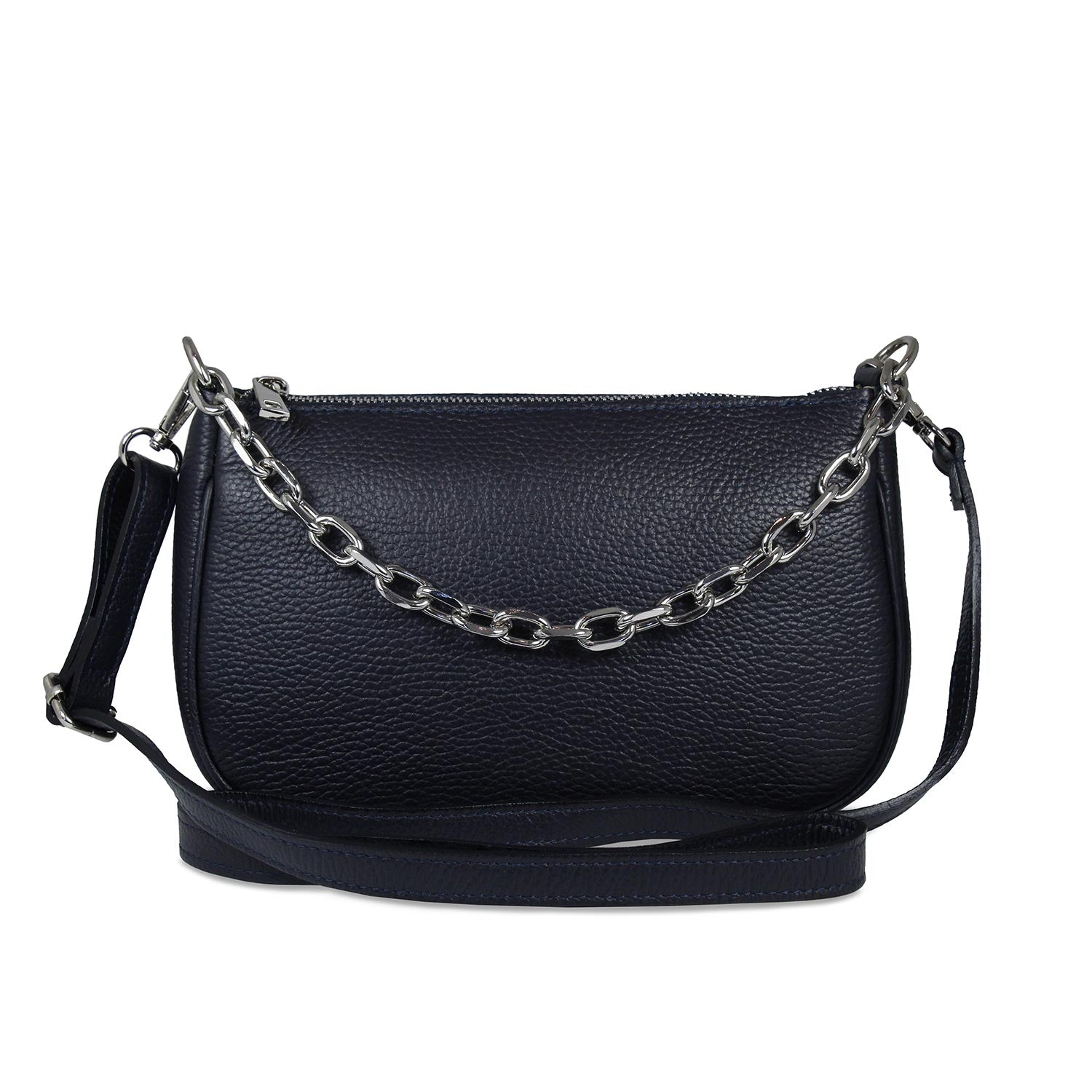 Swing: Navy Leather Bags Sole Bliss