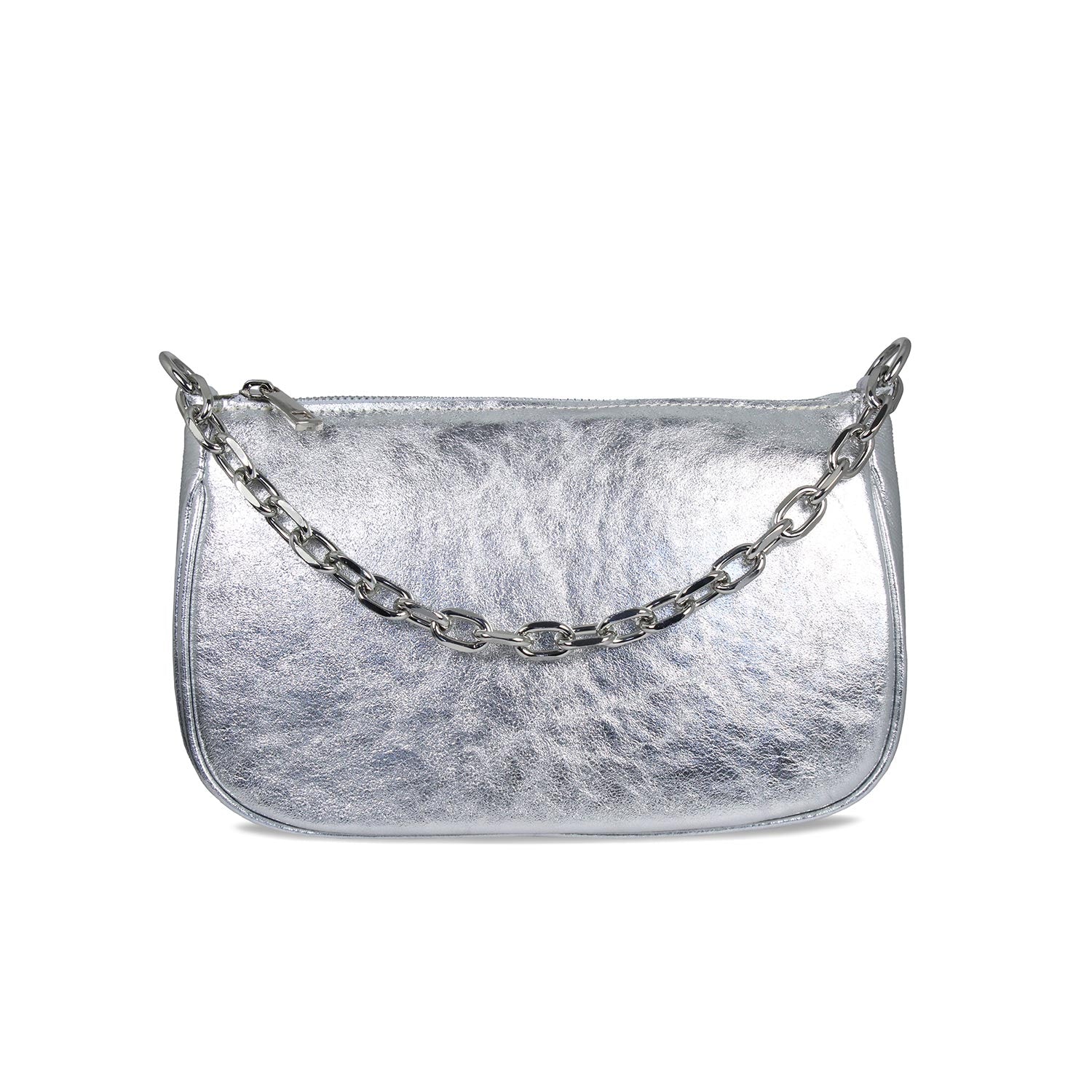 Swing: Silver Leather Bags Sole Bliss