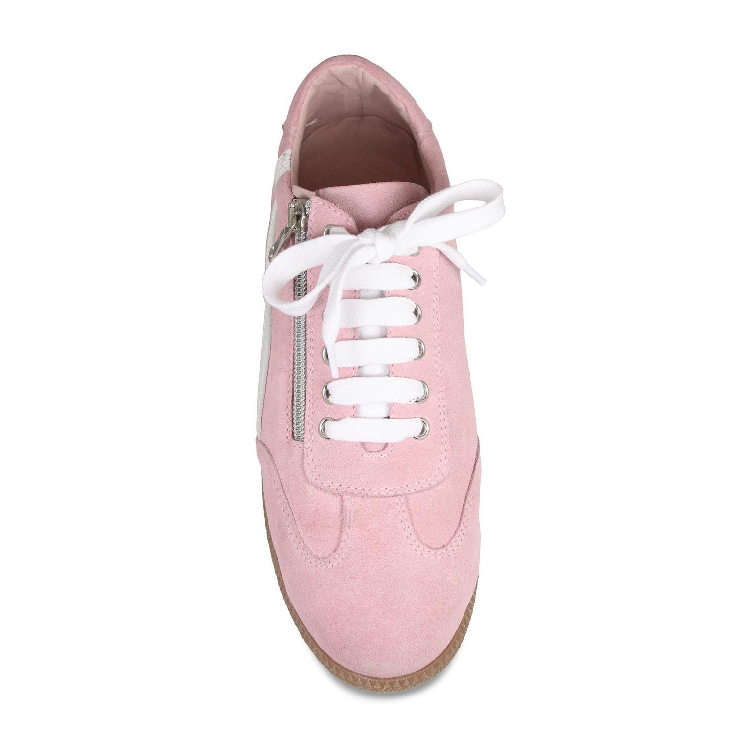 Swirl: Pale Pink Suede Shoes Sole Bliss