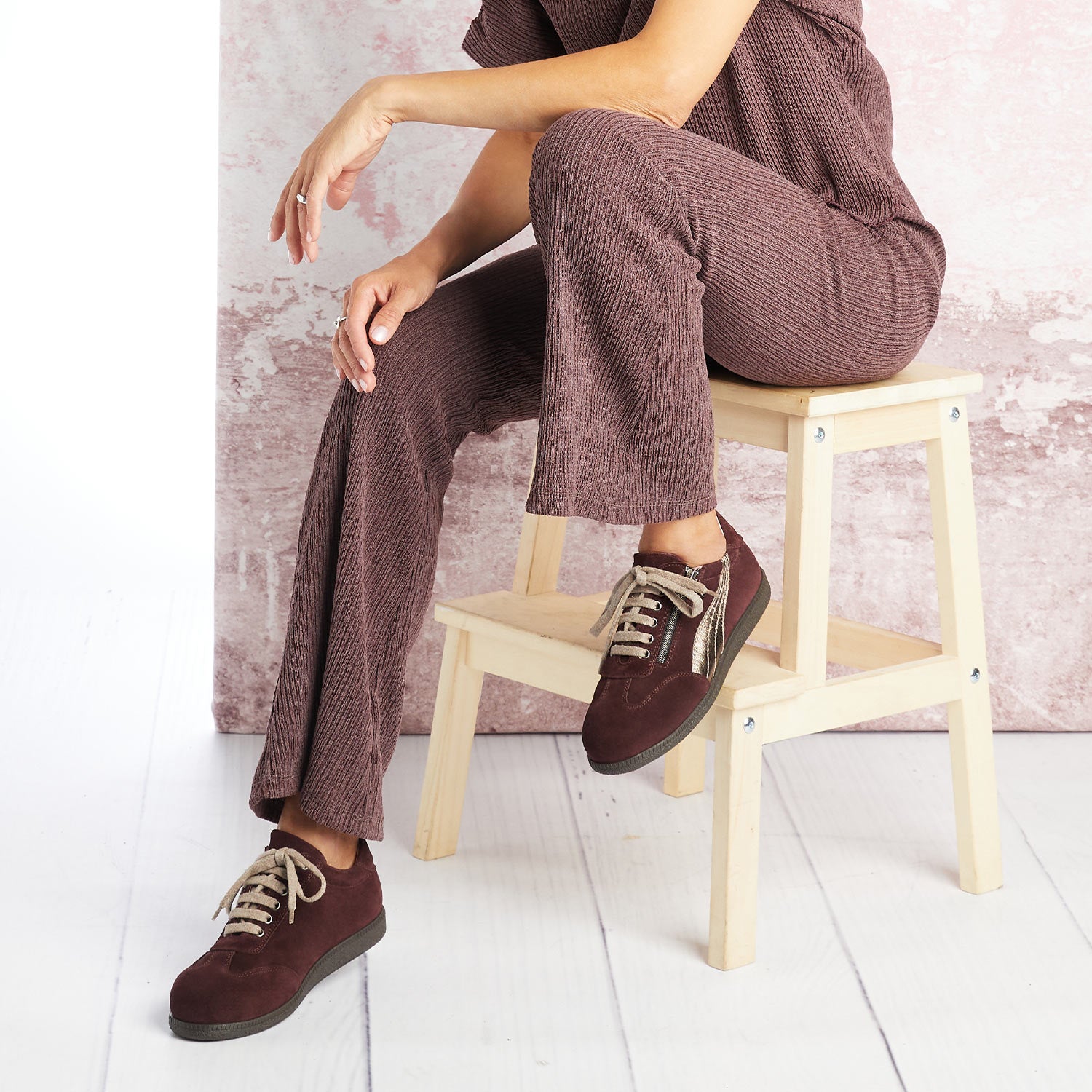 Swirl: Plum Suede Shoes Sole Bliss