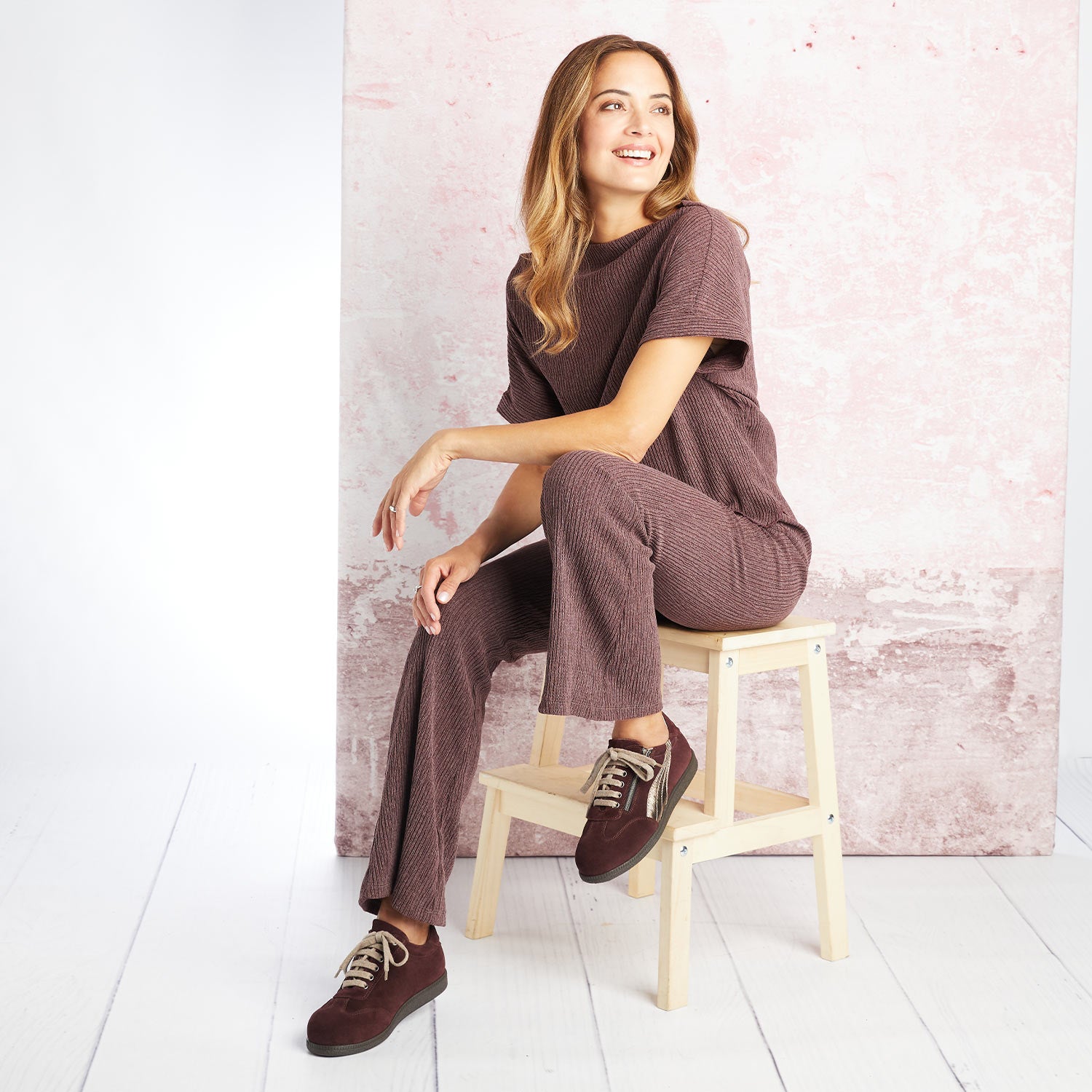 Swirl: Plum Suede Shoes Sole Bliss