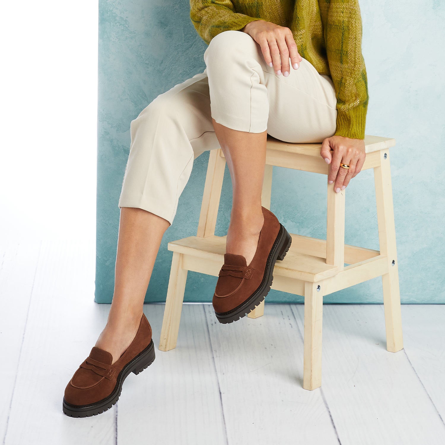 Talent: Tobacco Suede Shoes Sole Bliss