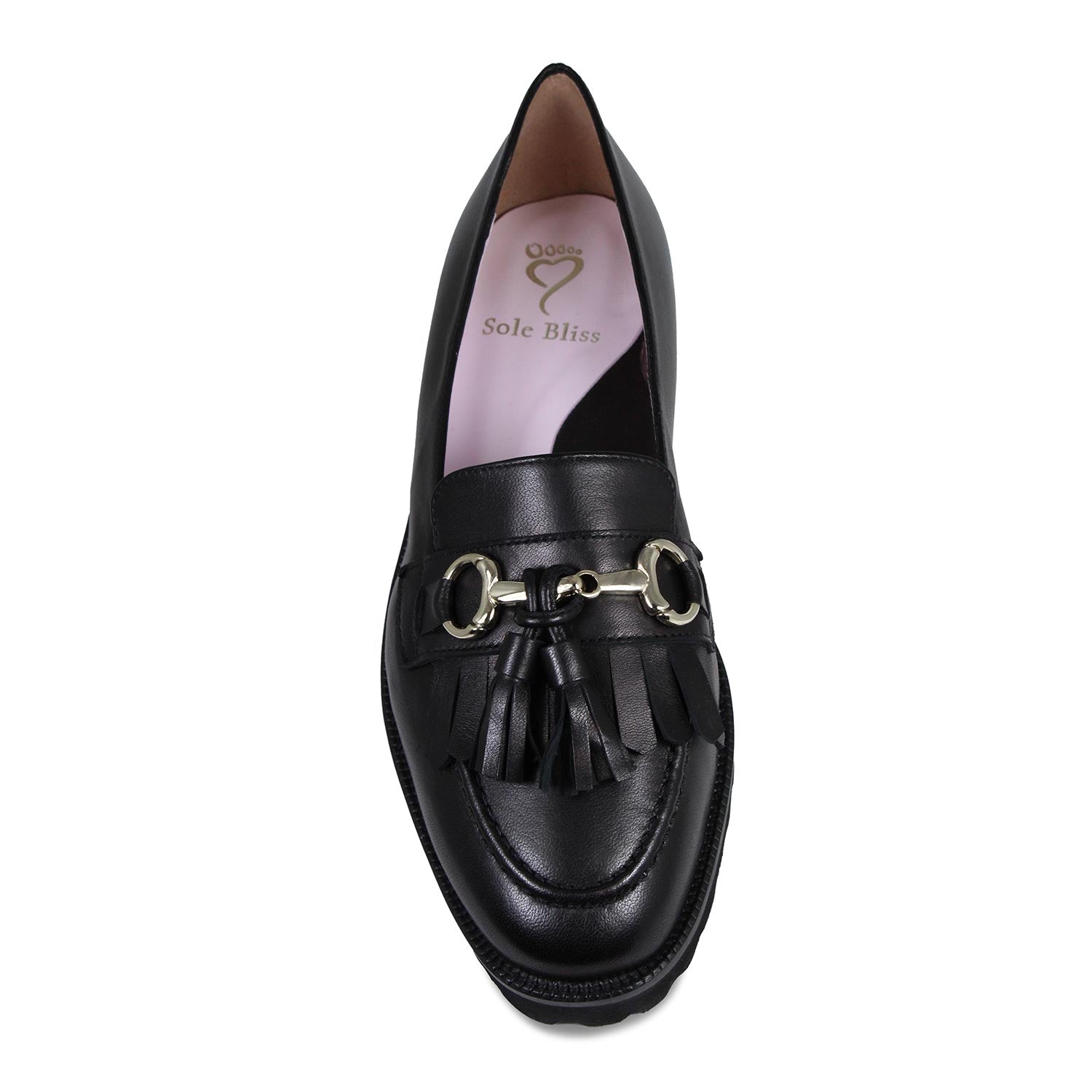 Tanner: Black Leather Shoes Sole Bliss