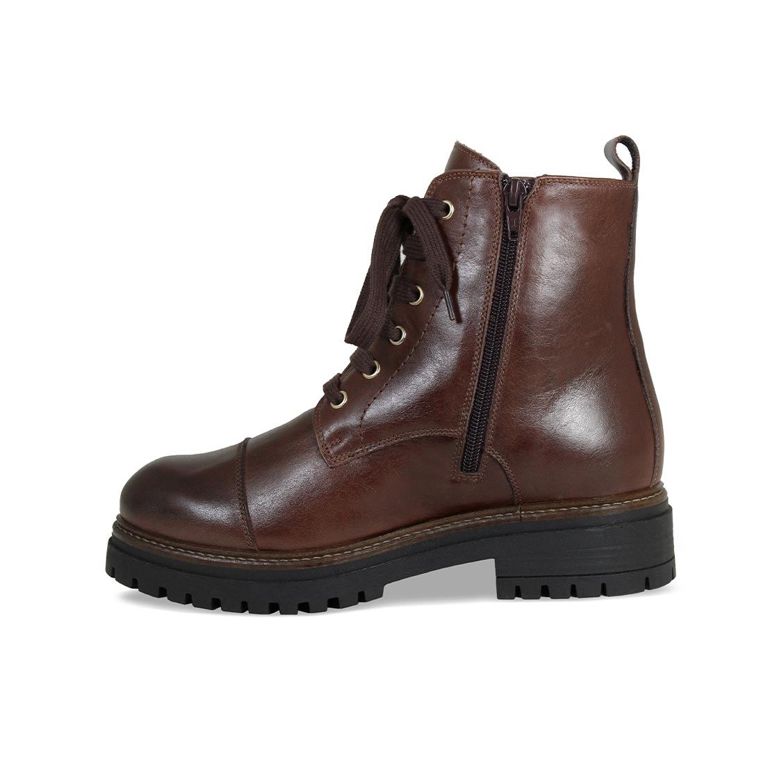 Tread: Chestnut Leather Boots Sole Bliss