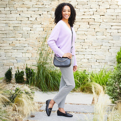 Trinity: Black Leather Weave Shoes Sole Bliss