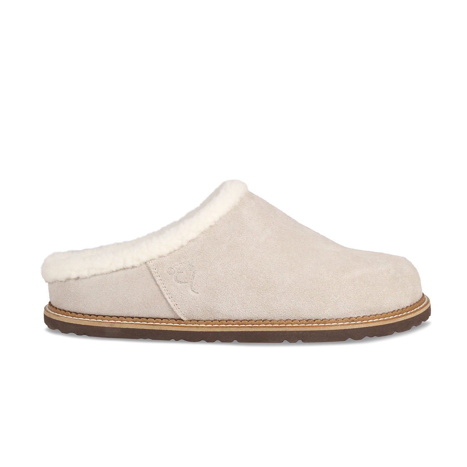 Snug: Cream Suede & Wool Shoes Sole Bliss