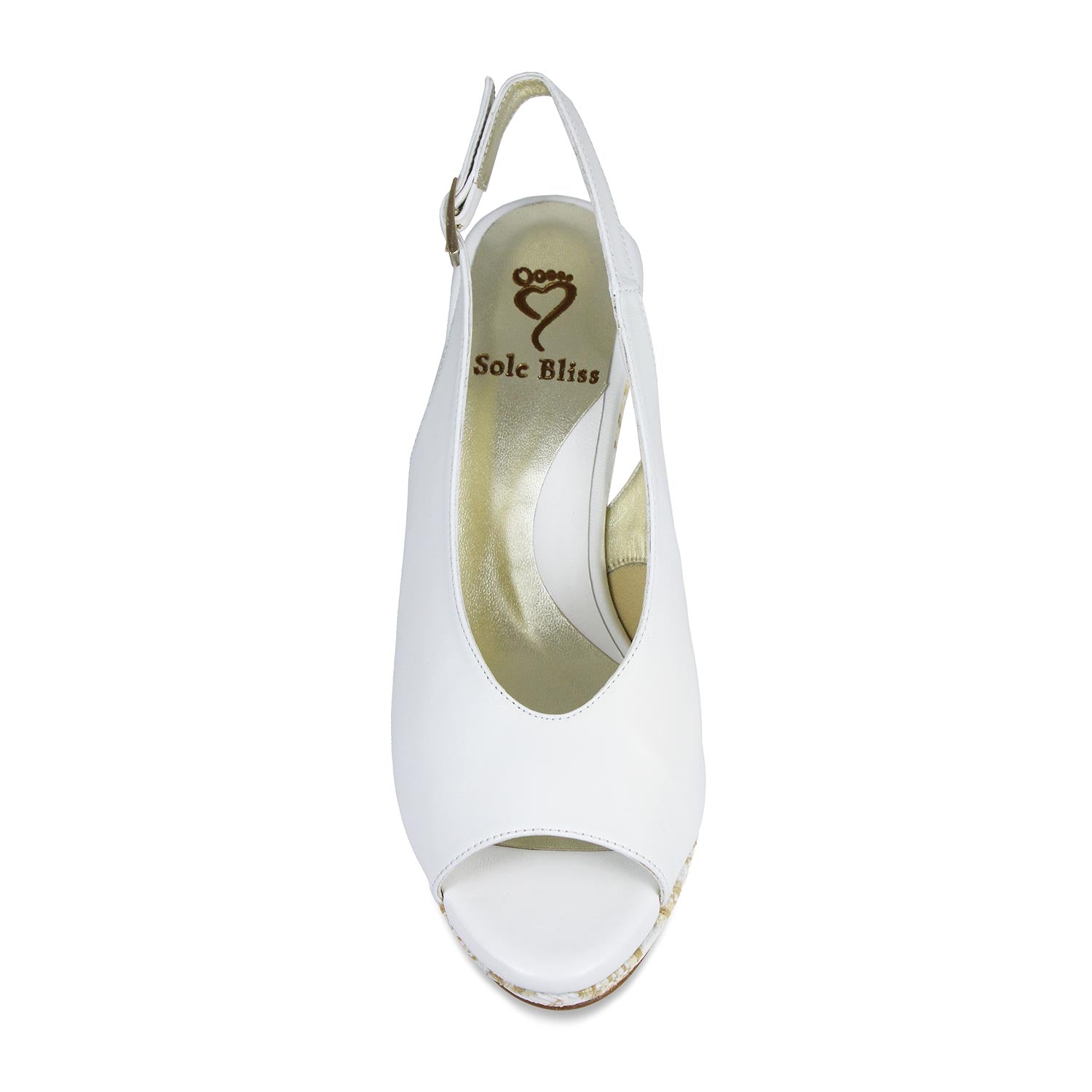 Winnie: White Leather & Raffia Shoes Sole Bliss