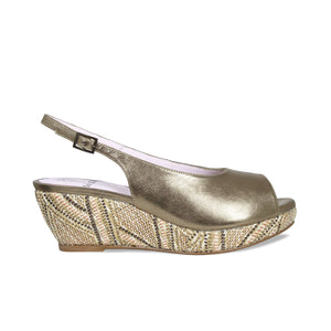 Zoey: Bronze Leather Shoes Sole Bliss