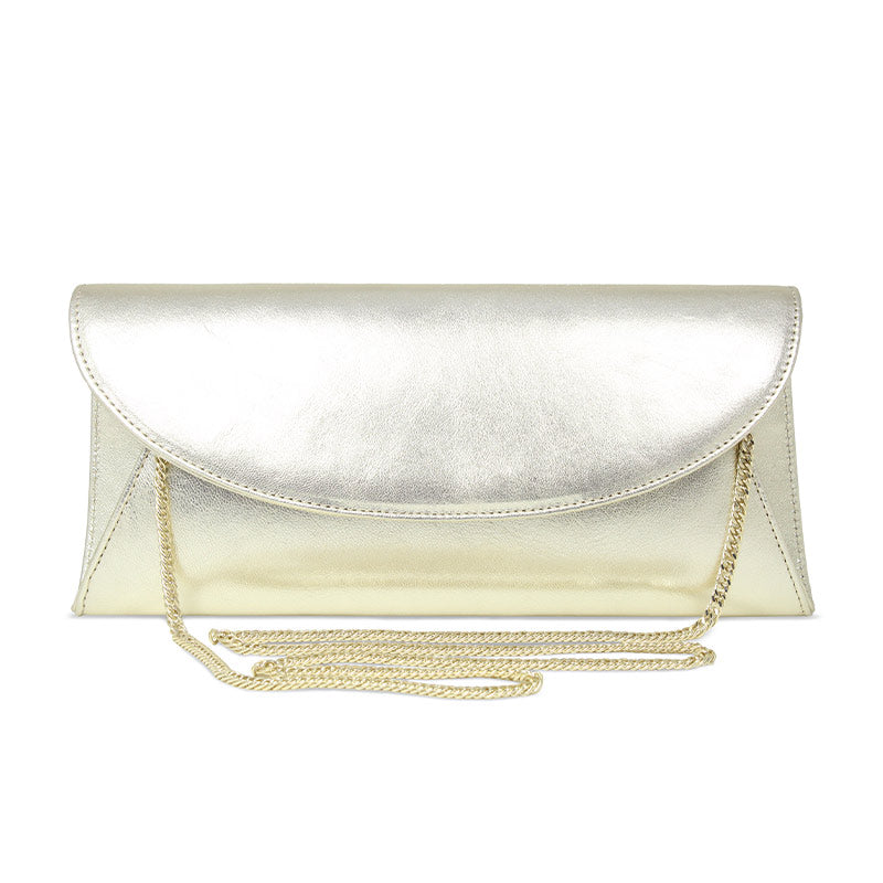 Jenna: Gold Leather Bags Sole Bliss