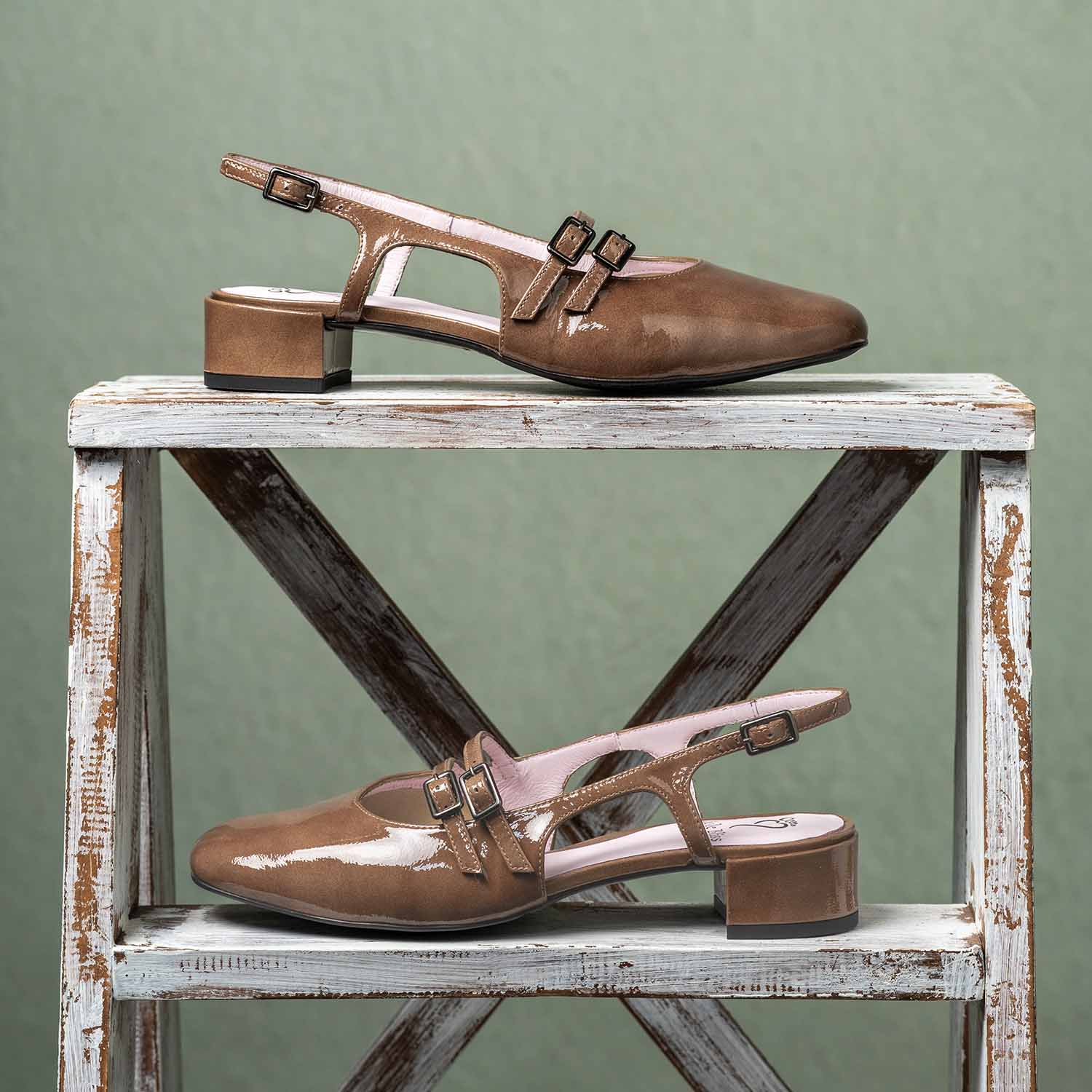 Opera: Mocha Patent Leather Shoes Sole Bliss