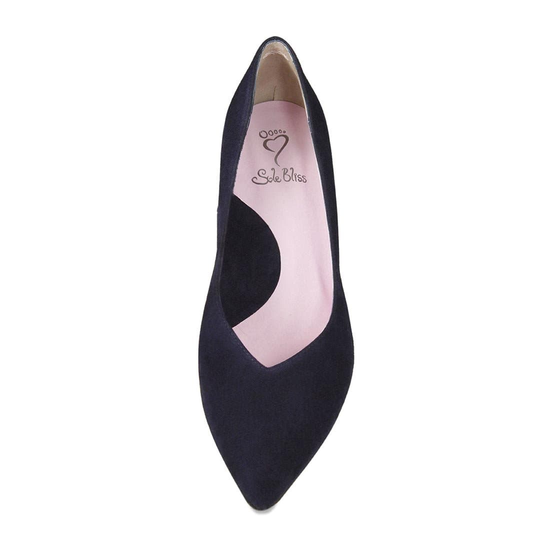 Carmen: Navy Suede Shoes Sole Bliss
