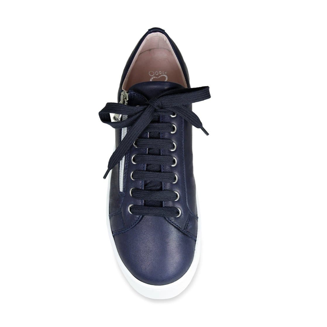 Hero: Navy Leather Shoes Sole Bliss