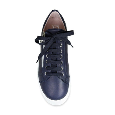 Hero: Navy Leather Shoes Sole Bliss