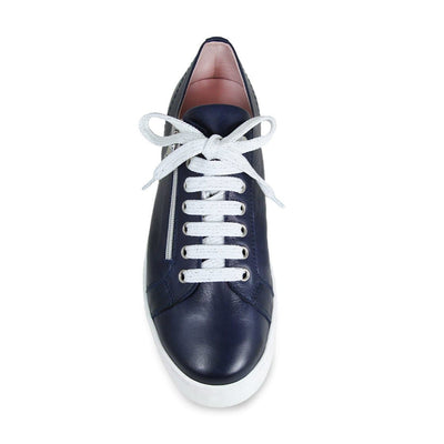 Hero: Navy Leather Shoes Sole Bliss