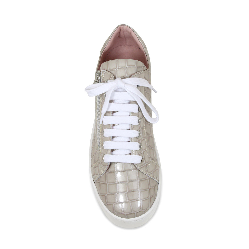 Hero Taupe Croc Fashionable Trainers for Bunions Sole Bliss