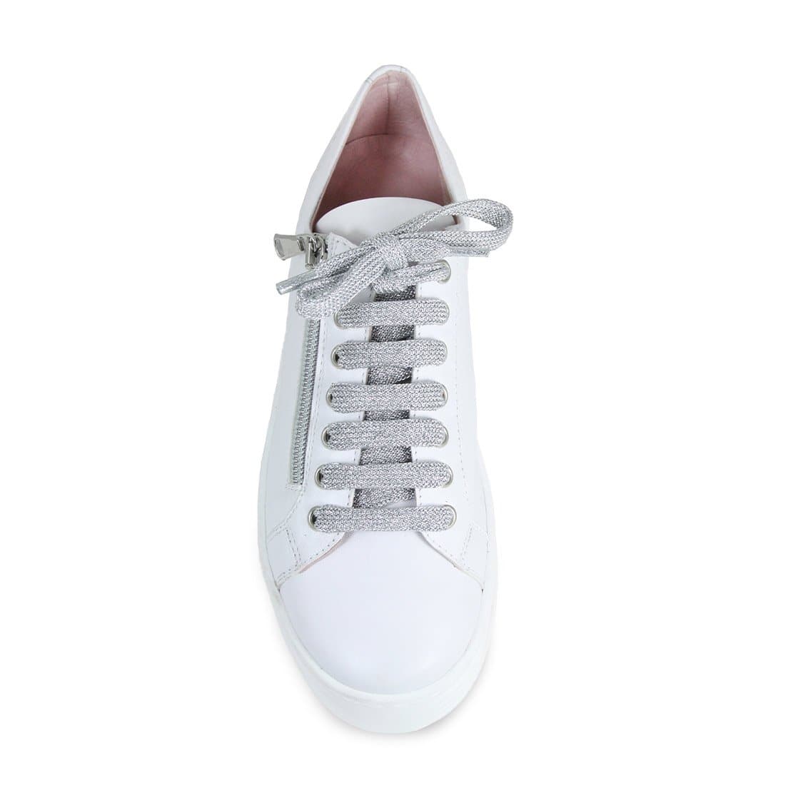 Hero: White Leather Shoes Sole Bliss