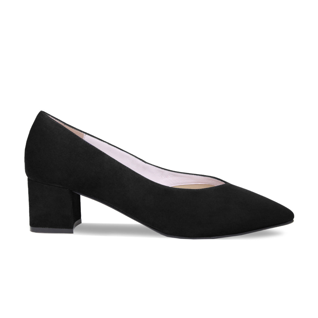 Ingrid: Black Suede Shoes Sole Bliss