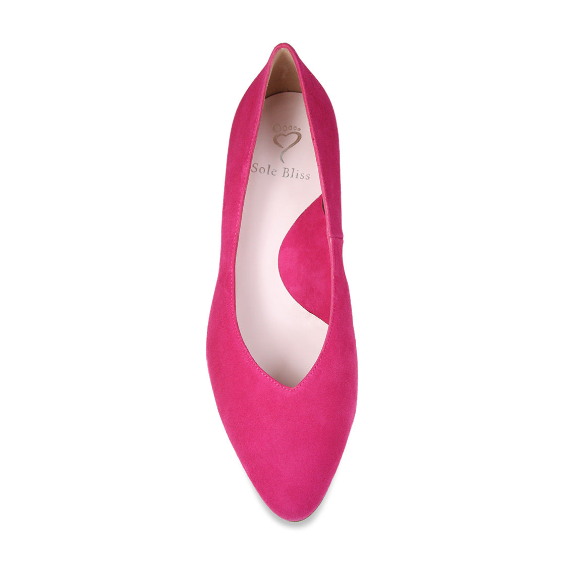 Ingrid: Fuchsia Suede Shoes Sole Bliss