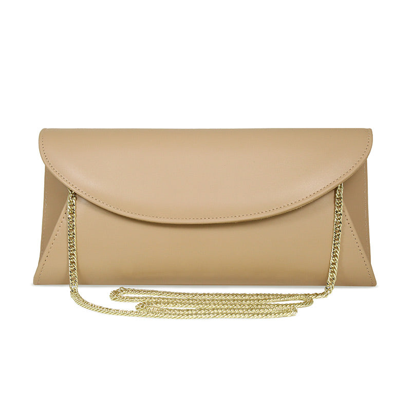 Jenna: Nude Leather Bags Sole Bliss