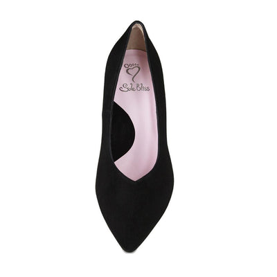 Pandora: Black Suede Shoes Sole Bliss