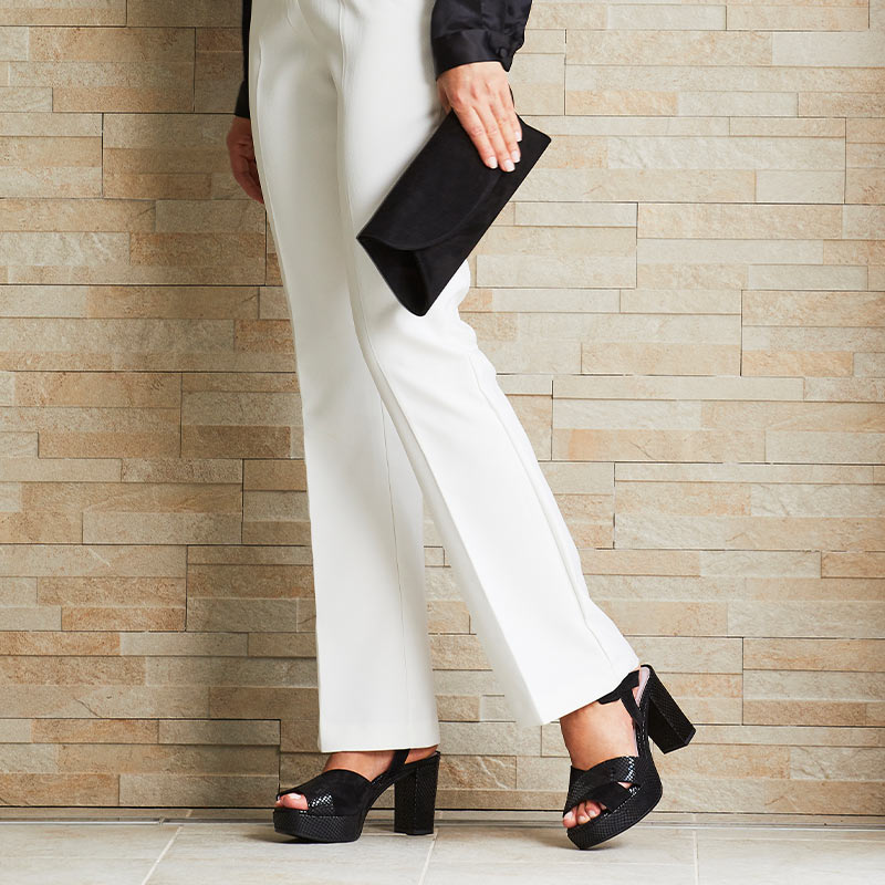 Ruby: Black Suede & Snake Shoes Sole Bliss