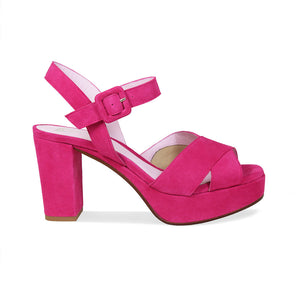 Ruby: Fuchsia Suede Shoes Sole Bliss