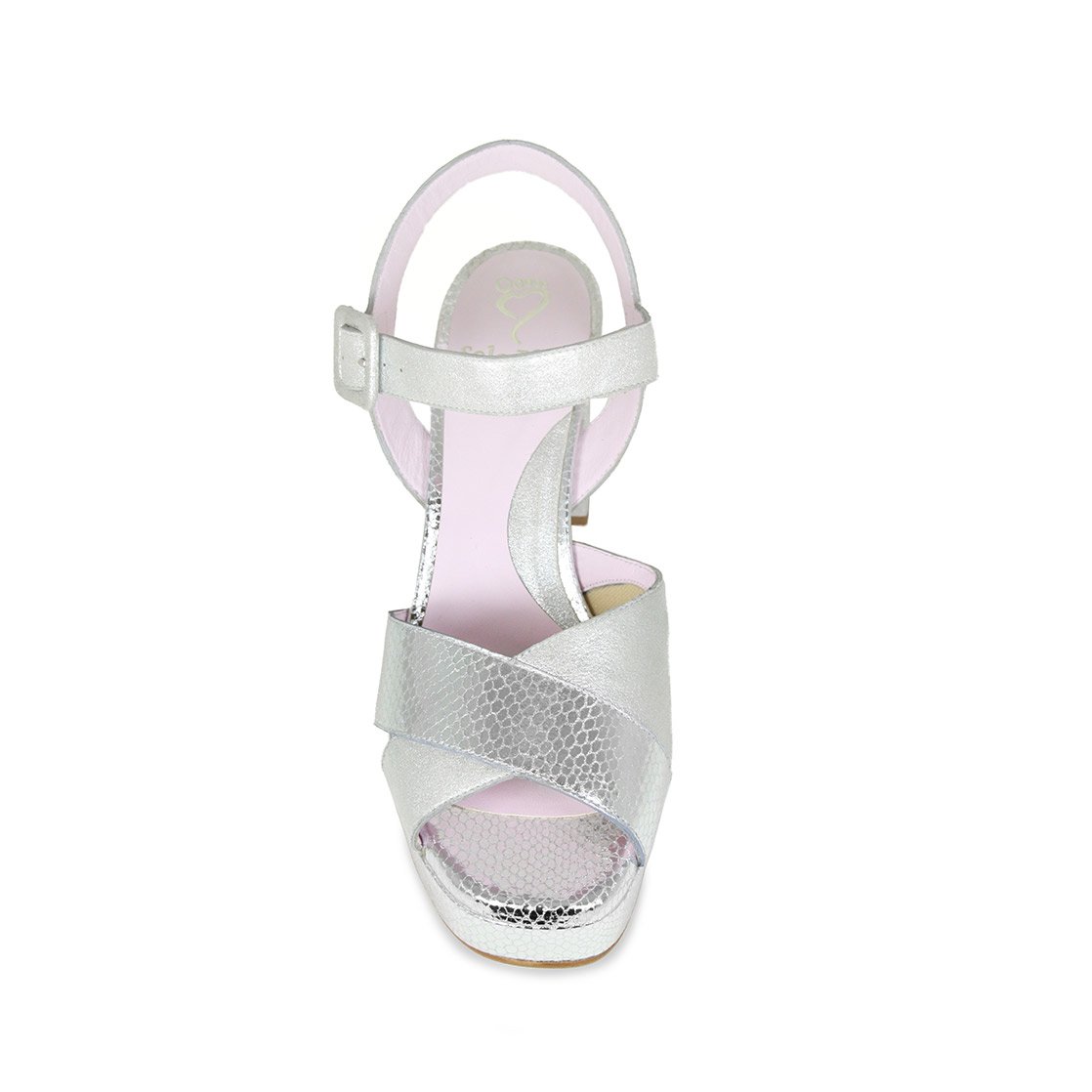 Ruby: Silver Suede & Snake Shoes Sole Bliss