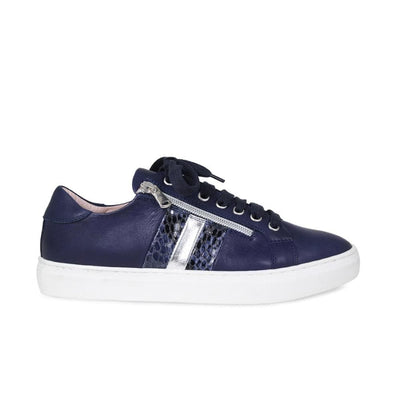 Sprint: Navy Leather & Silver