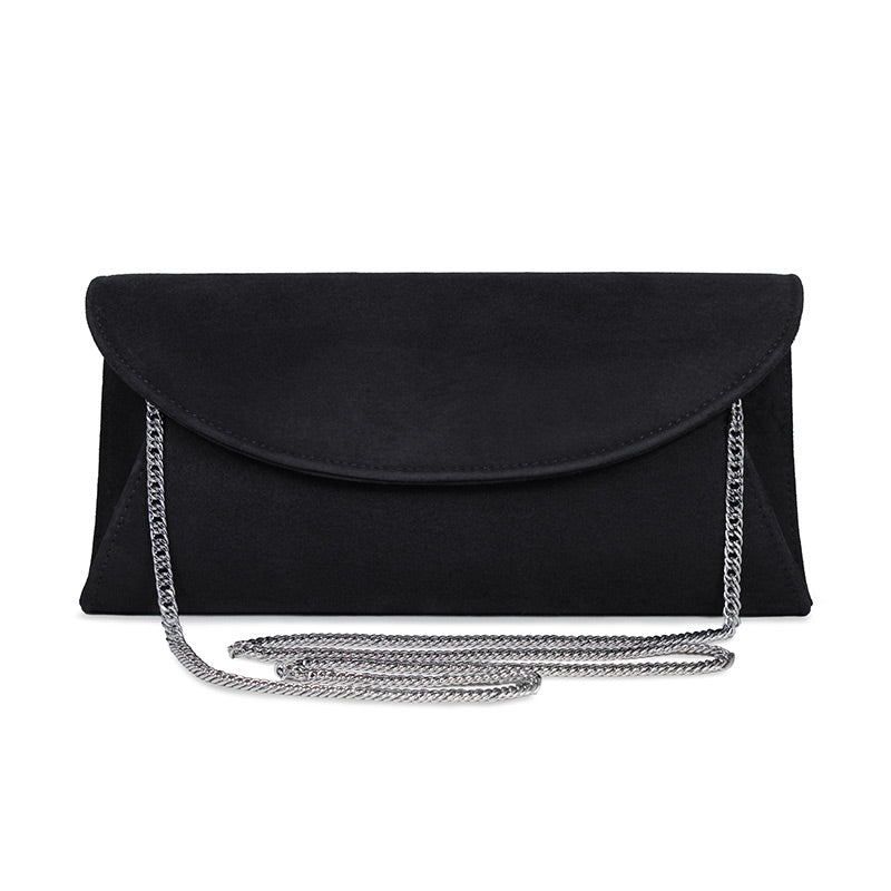 Jenna: Black Suede Bags Sole Bliss