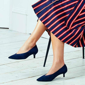 Kitty: Navy Suede Shoes Sole Bliss