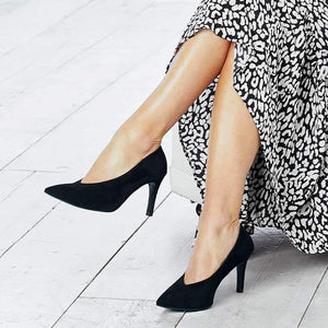 Pandora: Black Suede Shoes Sole Bliss