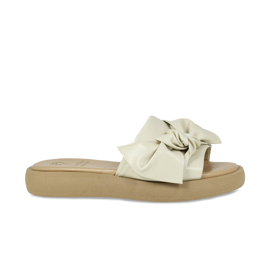 Bailey: Cream Leather Shoes Sole Bliss