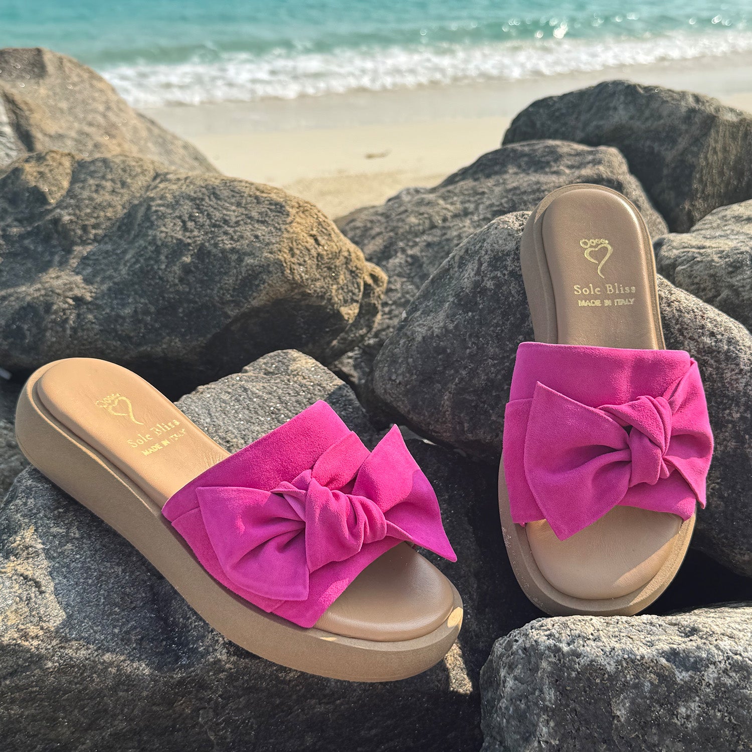 Bailey: Fuchsia Suede Shoes Sole Bliss