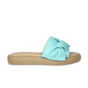 Bailey: Turquoise Leather Shoes Sole Bliss