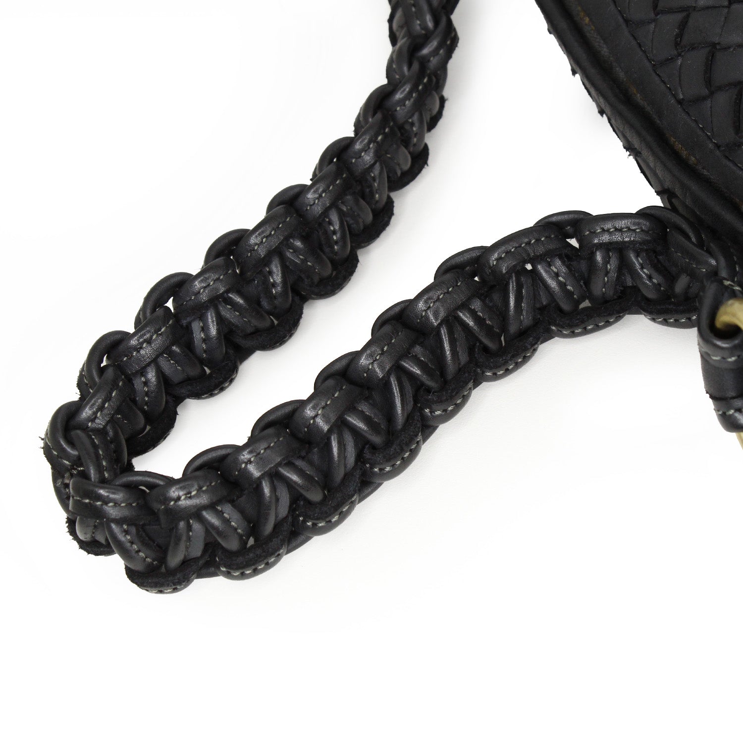 Bethany: Black Weave Leather Bags Sole Bliss Black Weave Leather