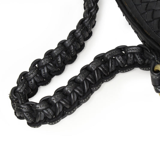 Bethany: Black Weave Leather Bags Sole Bliss Black Weave Leather